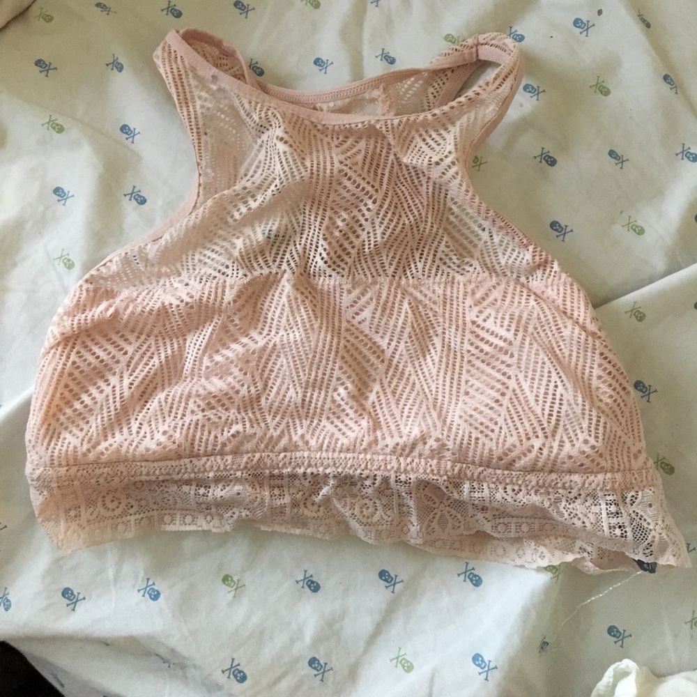 pink bralette